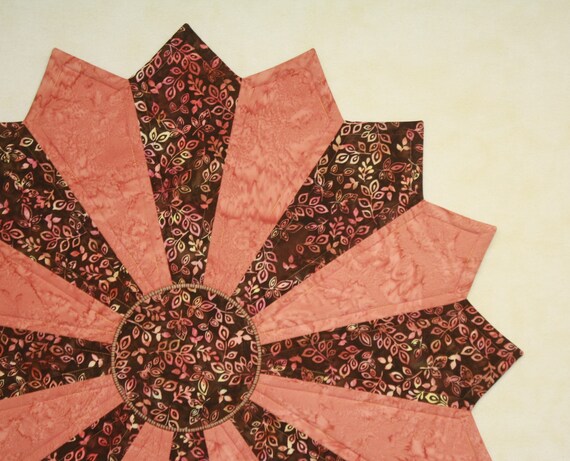 Quilted Table Topper Large 30 Round Centerpiece Image 0