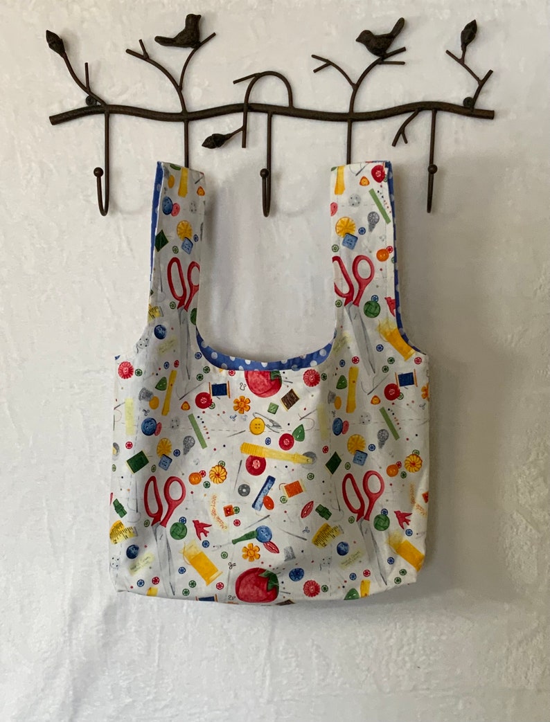 Shopping Bag, Reusable Shopping Bag, Fabric Shopping Bag, Fully Lined