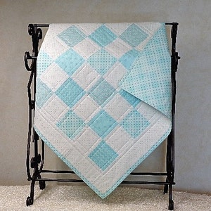 Baby Quilt &quot;Teal Dreams&quot; Boy or Girl