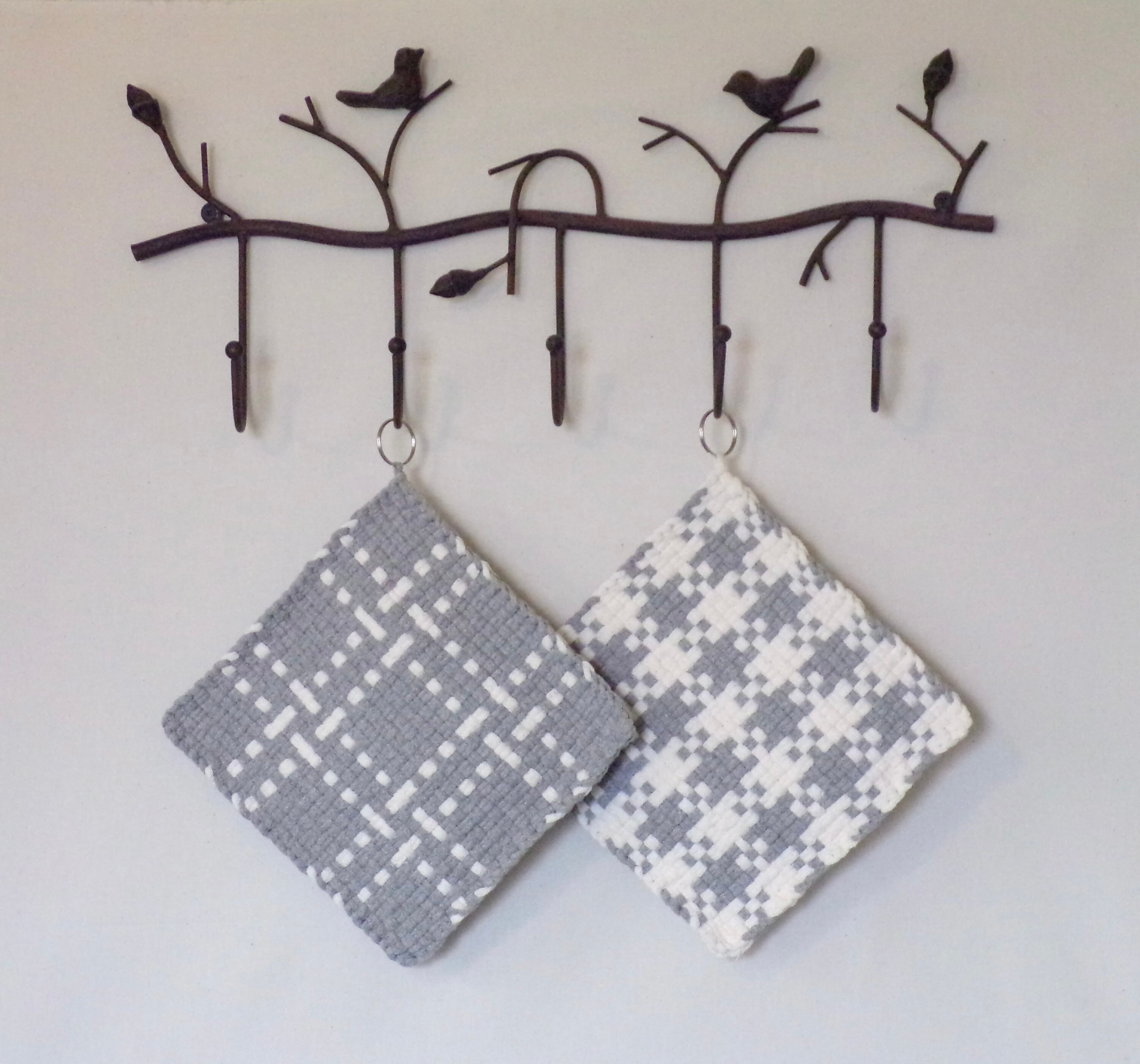 Potholders Set 128 Set of Two, LARGE Potholders, Heavy Duty, Hotpads