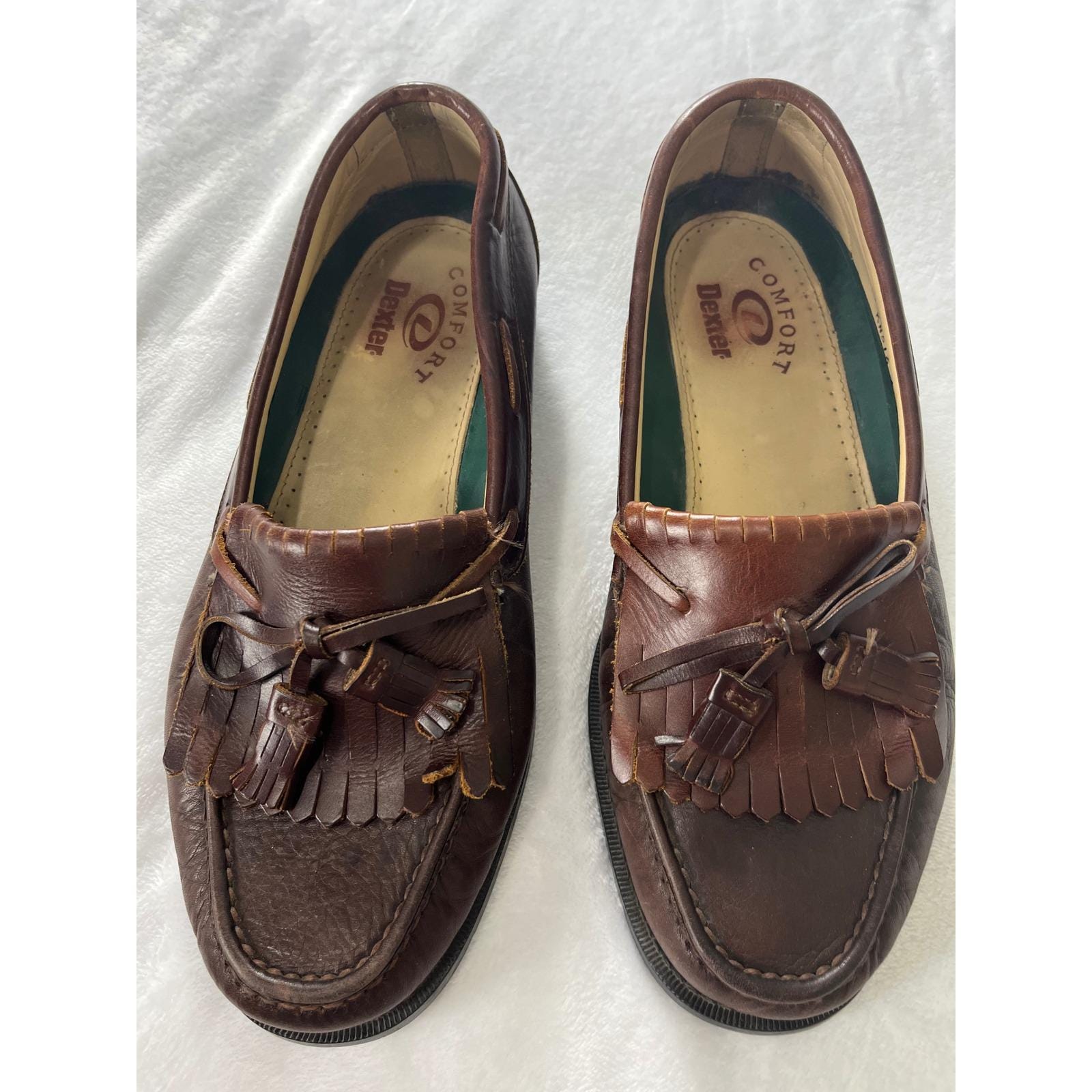 Cole Haan Mens 10.5D Black Brown Aragon Kiltie Tassel Slip On Loafer Shoes johnston murphy tassel loafers products for sale | eBay main image 4