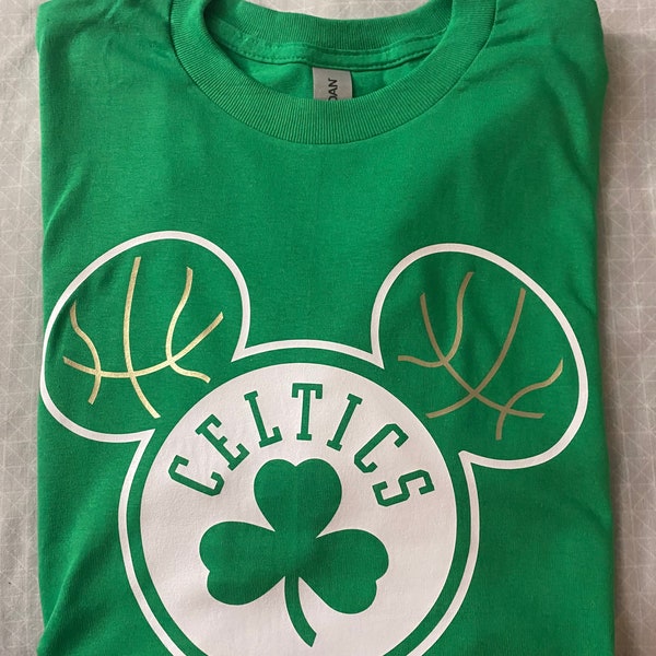 Mickey Mouse Boston Celtics inspired NBA  Family Amusement Park Trip T-Shirt, Family Shirts