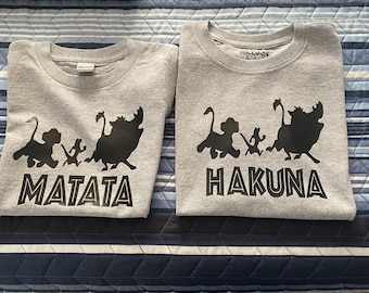 Disney Inspired Hakuna Matata Shirt, Disney family shirt, Disney Trip Shirt, Animal Kingdom shirt, Lion king shirt,  Disney Shirts