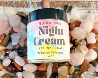 Natural Night Cream || Face Cream || Organic Beauty Care || All Natural Night Cream || Facial Moisturizer || Organic Skincare || Self Care