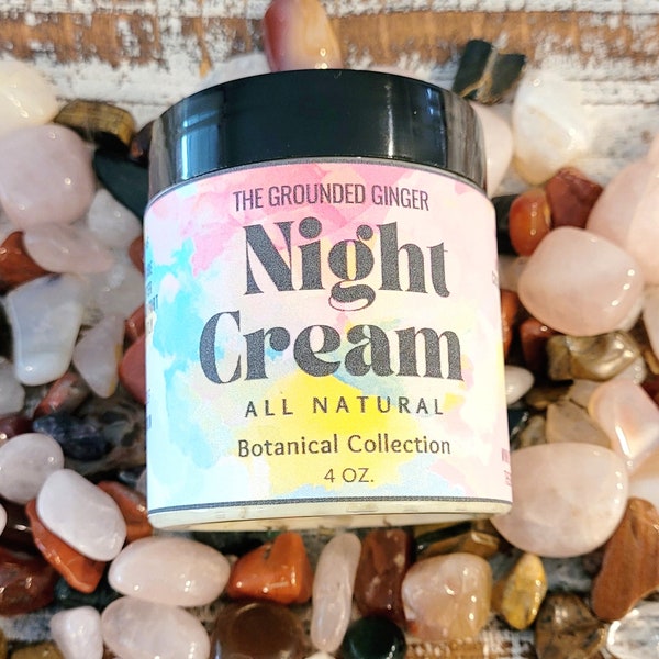 Natural Night Cream || Face Cream || Organic Beauty Care || All Natural Night Cream || Facial Moisturizer || Organic Skincare || Self Care