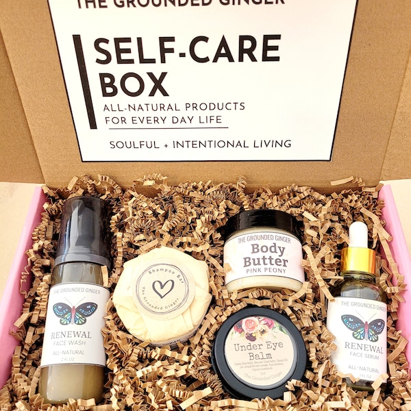 Self Care Gift Box || Organic Skincare Gift Box || Mother's Day Gift  || All Natural Skincare || Gift Box for Her || Natural Skin Care