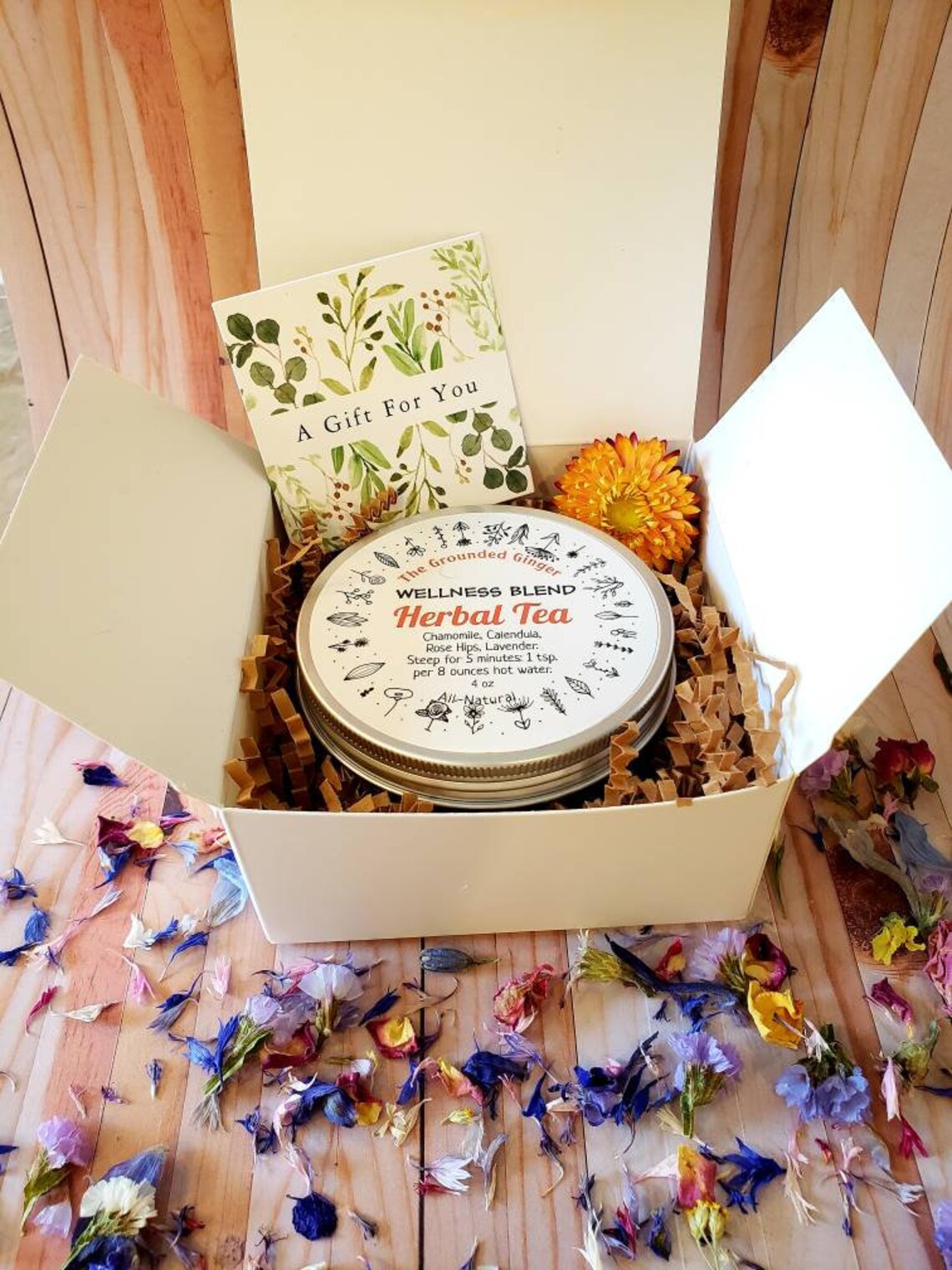 Herbal Tea Gift Box Wellness Tea Blend Organic Tea Blend Etsy