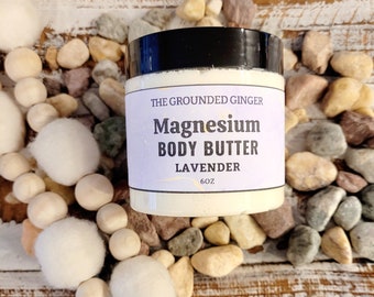 Magnesium Body Butter || All Natural Magnesium Cream || Magnesium Lotion || Whipped Magnesium Body Butter