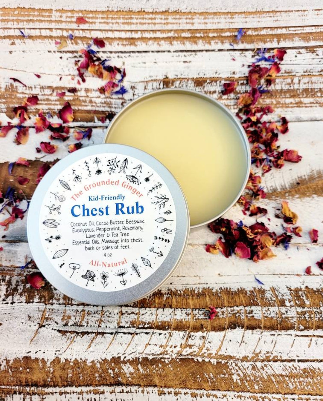 All Natural Chest Rub Kid Friendly Chest Rub Eucalyptus Balm Herbal