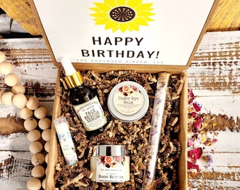 Spa Birthday Gift || Spa Gift Box for Women || Birthday Gift for Her || Self Care Gift || Organic Skin Care || Gift Box for Her