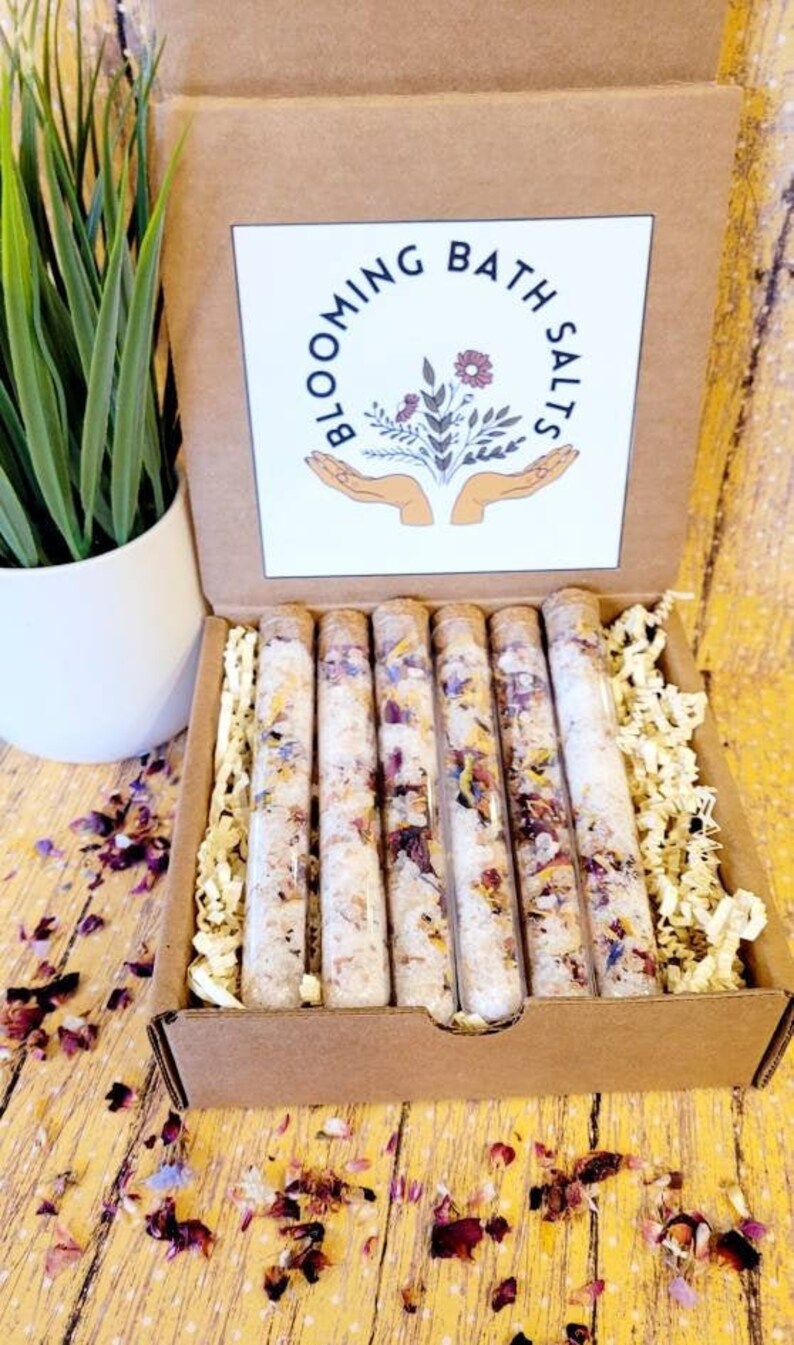 Bath Salt Kit AllNatural Bath Salt Gift Box Spa Gift Etsy