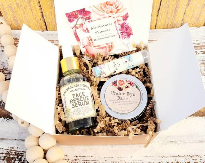 Spa Gift Set || Organic Skincare Kit || Organic Gift Box || Personalized Gift for Her || Gifts for Her || Birthday Gift || Gift Under 30