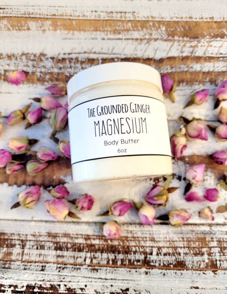 Magnesium Body Butter All Natural Magnesium Lotion Sleep Etsy