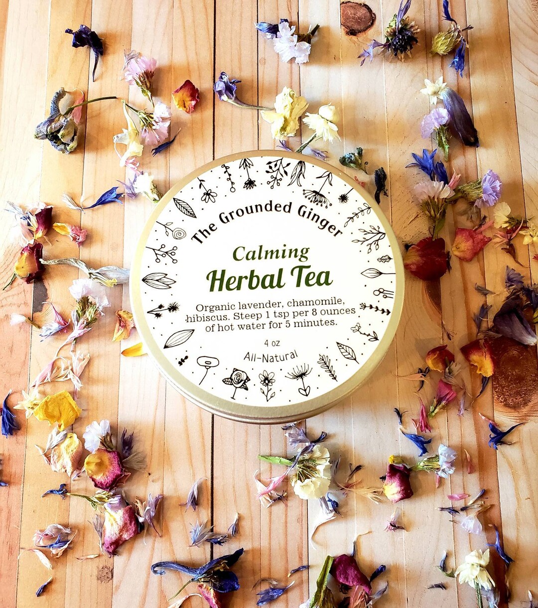 Herbal Tea Gift Box Calming Tea Organic Tea Blend Tea Etsy