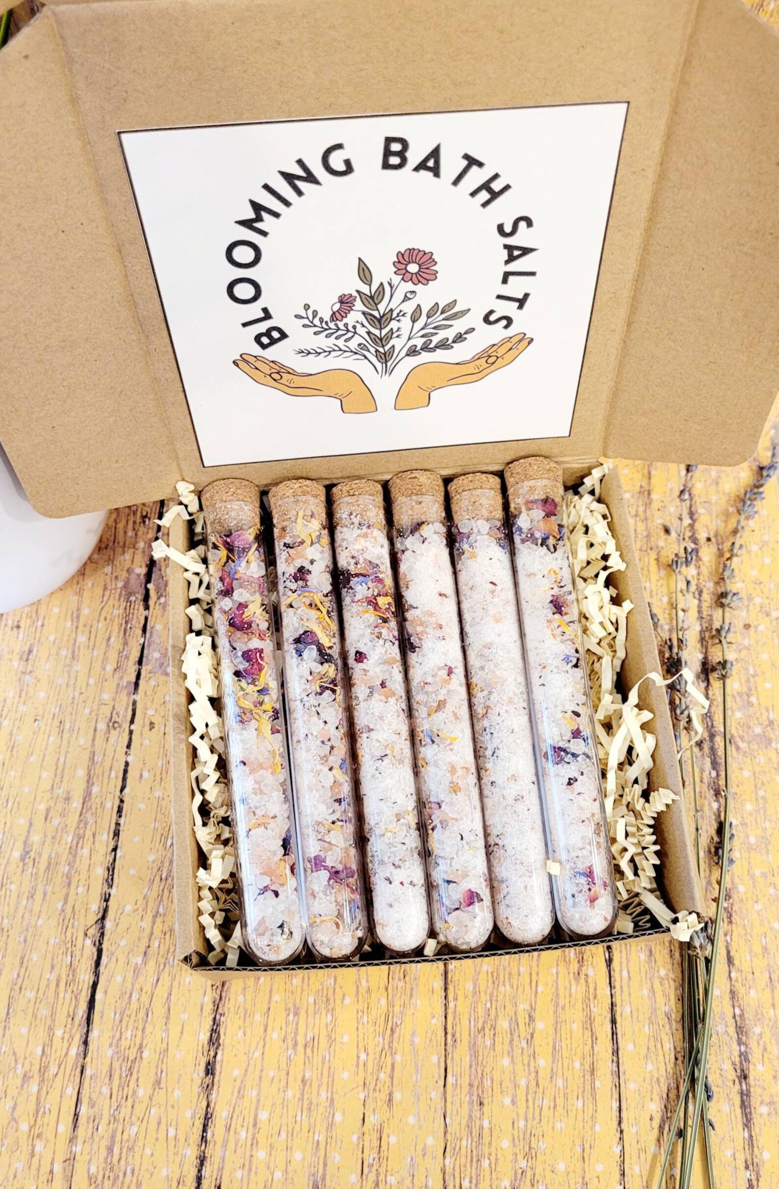 Bath Salt Kit AllNatural Bath Salt Gift Box Spa Gift Etsy