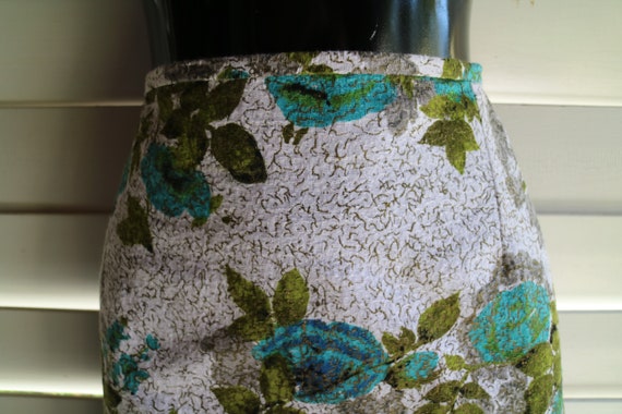 Barkcloth pencil skirt sz 8