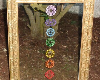 Chakra Symbols Vinyl Decals - Set of 7 - choice of sizes
