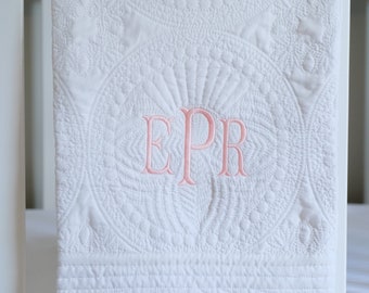 Monogrammed Baby Quilt, Personalized Baby Blanket, Personalized Baby Quilt, Monogrammed Baby Blanket, New Baby, Baby Girl Quilt, Blanket