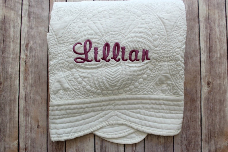 monogram baby blanket etsy
