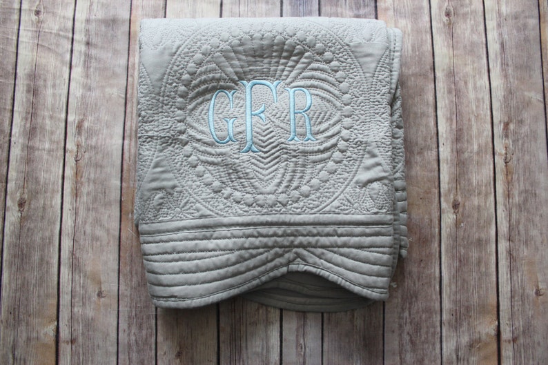 monogrammed baby blankets etsy