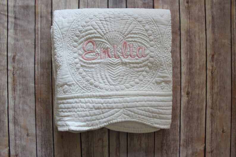 monogrammed baby blankets etsy