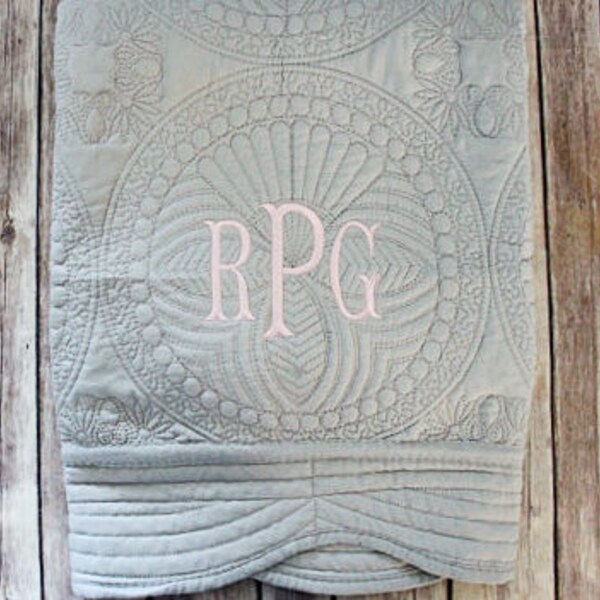 Gray Baby Quilt Etsy