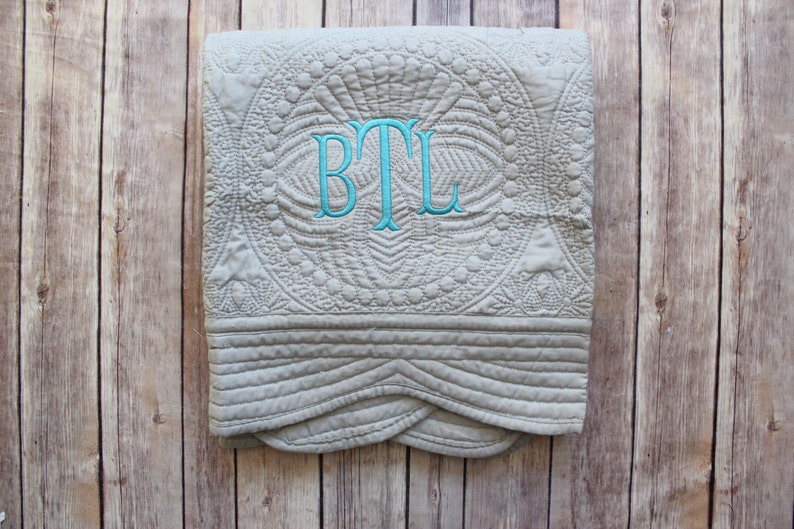 monogrammed baby blankets etsy