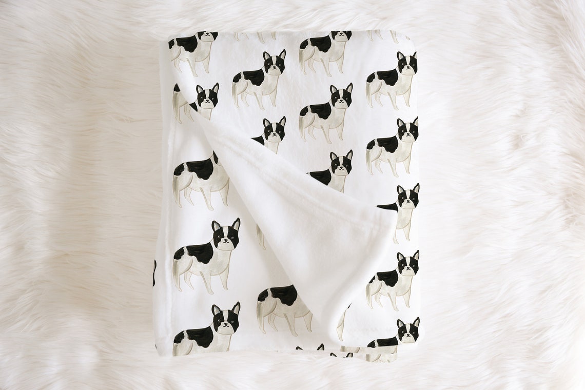 French Bulldog Baby Blanket Frenchie Swaddle Frenchie Baby Etsy