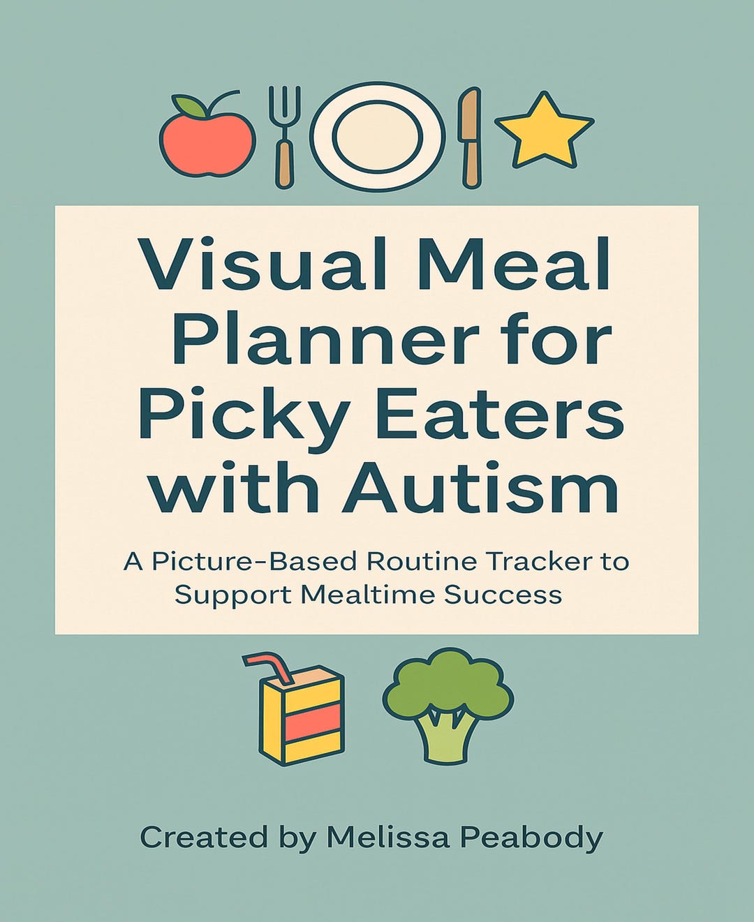 Visual Meal Planner for Picky Eaters | Autism-friendly PDF | ABA ...
