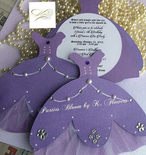 Sofia The FirstSofia the First inspired invitations Set of Etsy