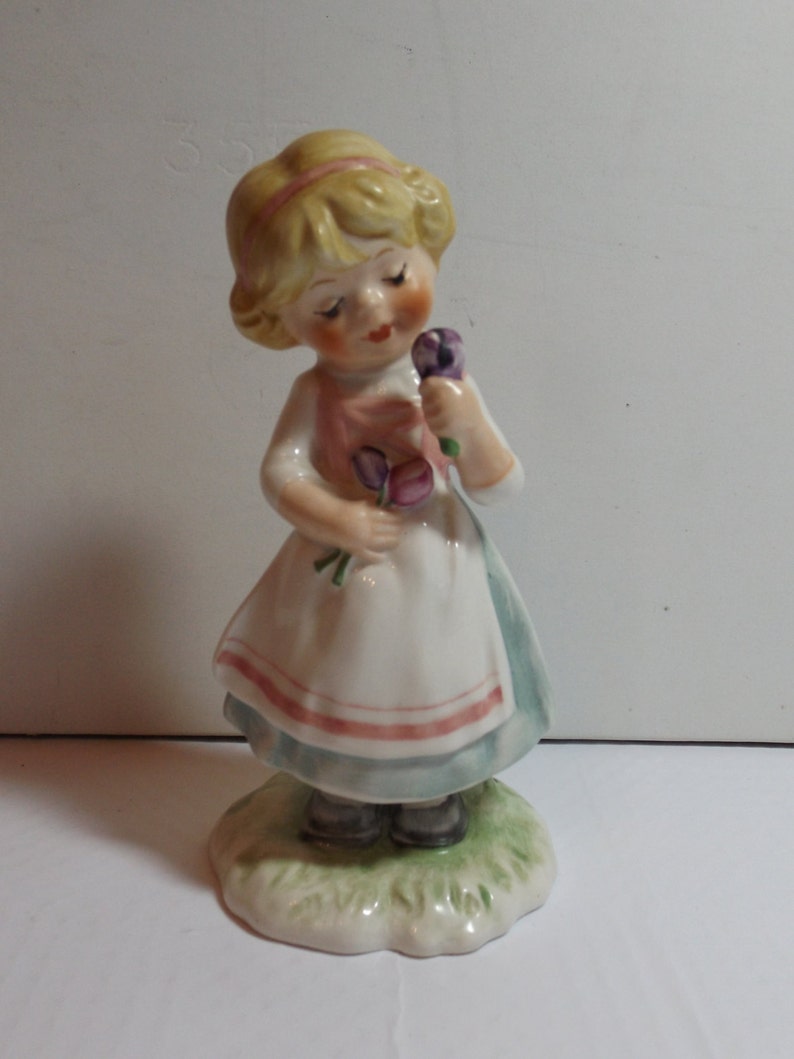 Sale Goebel W. Germany Figurine: girl with flowers | Etsy
