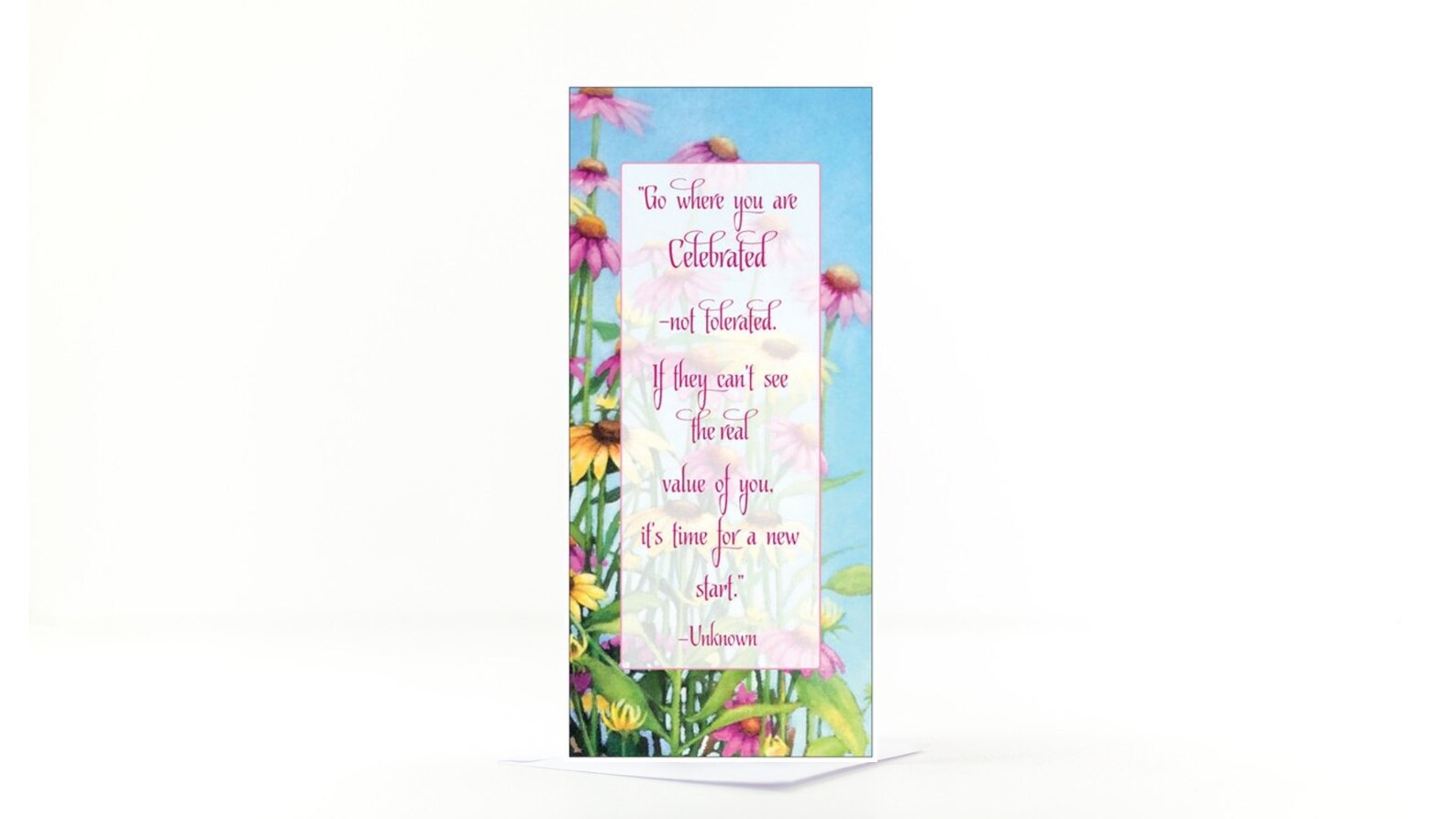 Inspirational Keepsake Card With Quote Encouragement Card Etsy