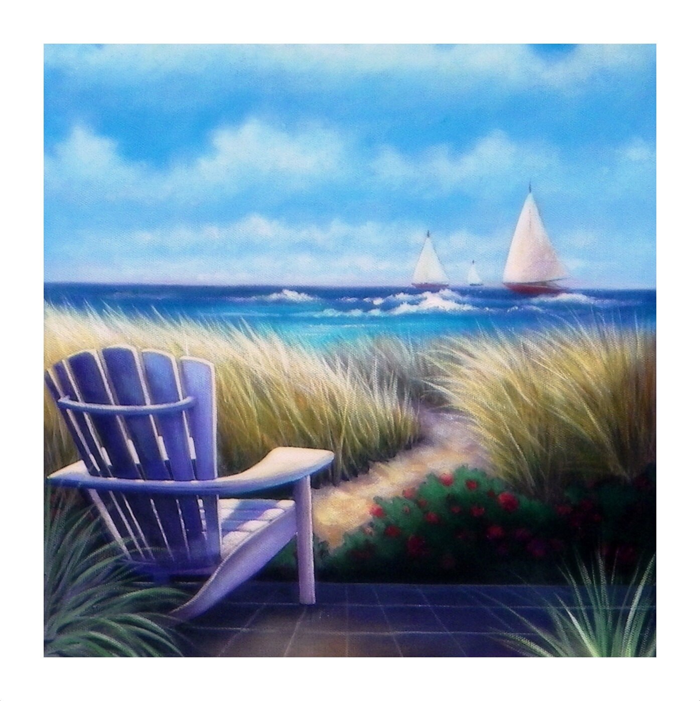INSPIRATIONAL beach ART 8x8 12x12Coastal decor beach wall | Etsy