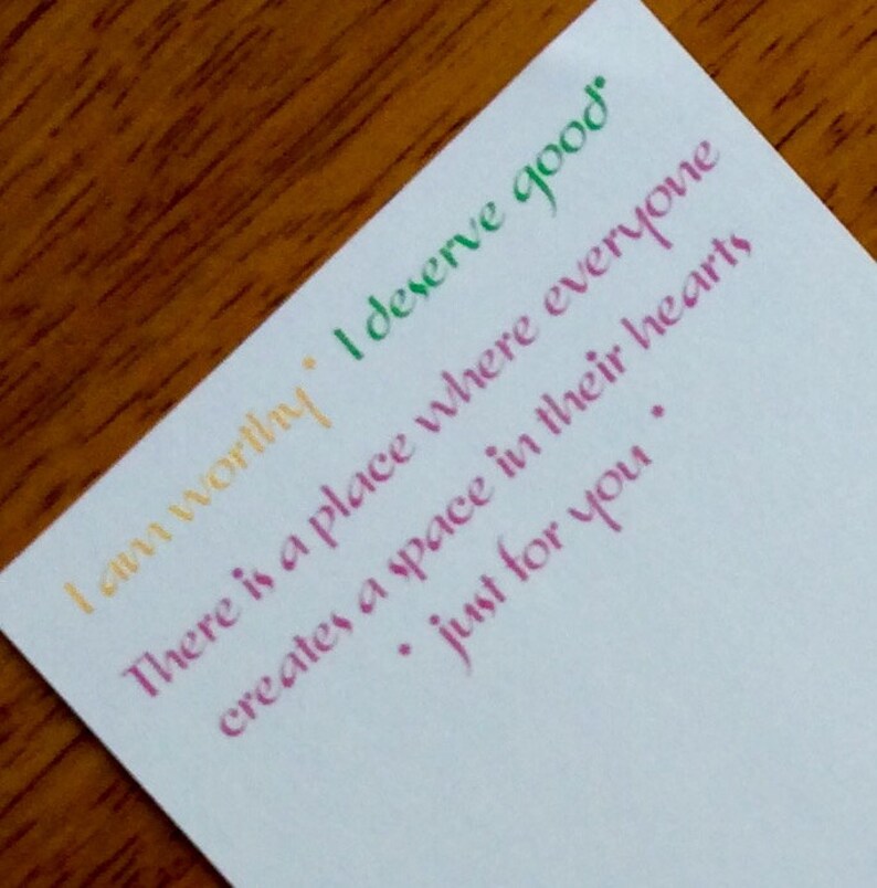 Inspirational Keepsake Card With Quote Encouragement Card Etsy