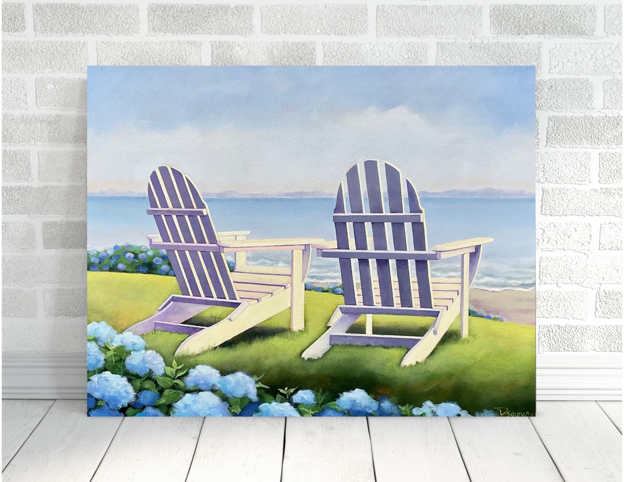 Adirondack Chairs On Beach Clip Art