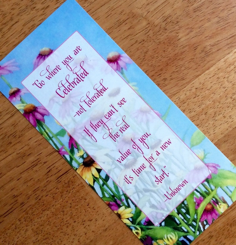 Inspirational Keepsake Card With Quote Encouragement Card Etsy