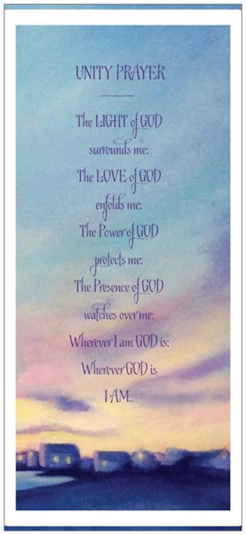 UNITY PRAYER The Prayer of Protection by James Dillet | Etsy