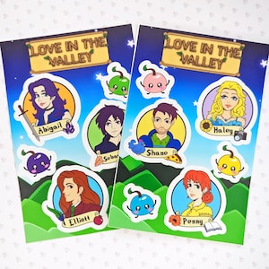 Feuilles d&#39;autocollants Stardew