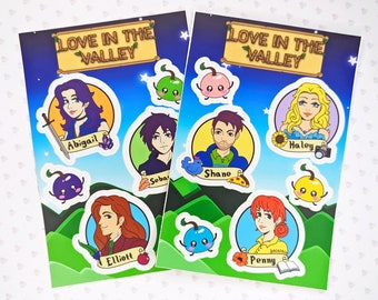 Hojas de pegatinas Stardew