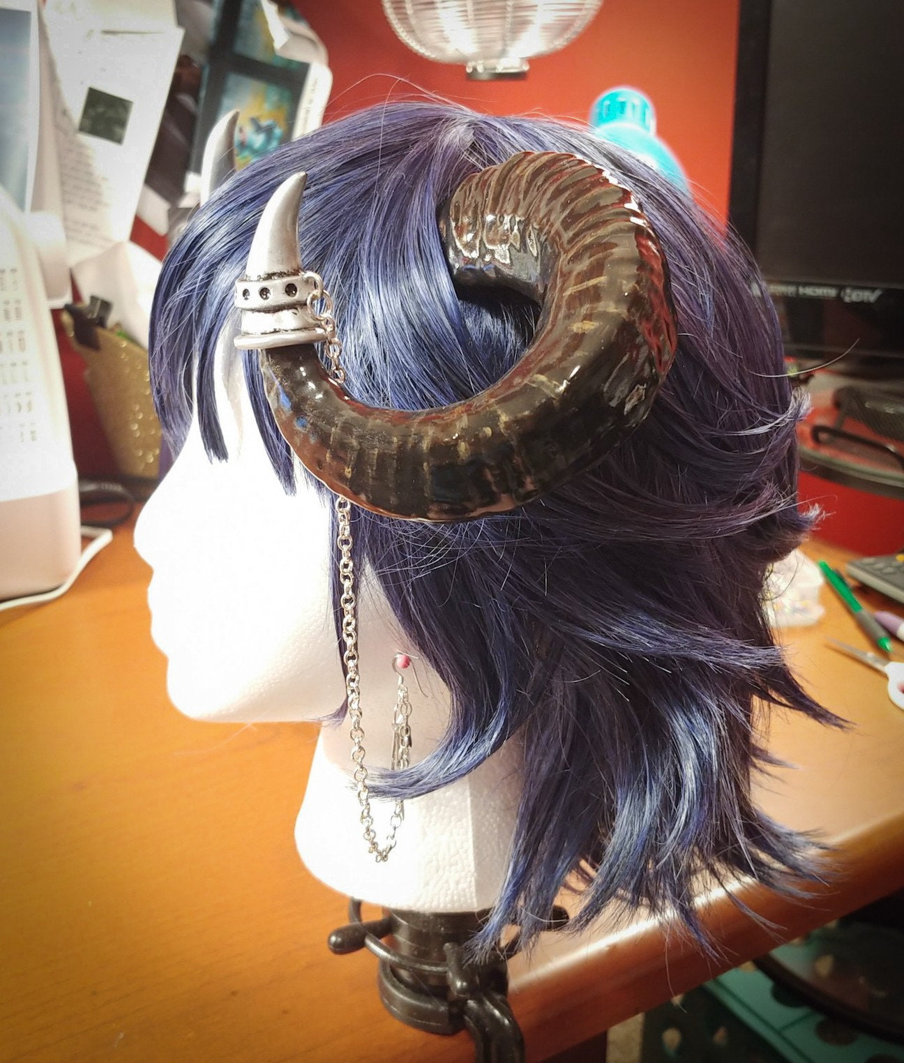 Cosplay Tiefling Horns Raw 3D Printed Costume Horns Etsy Singapore