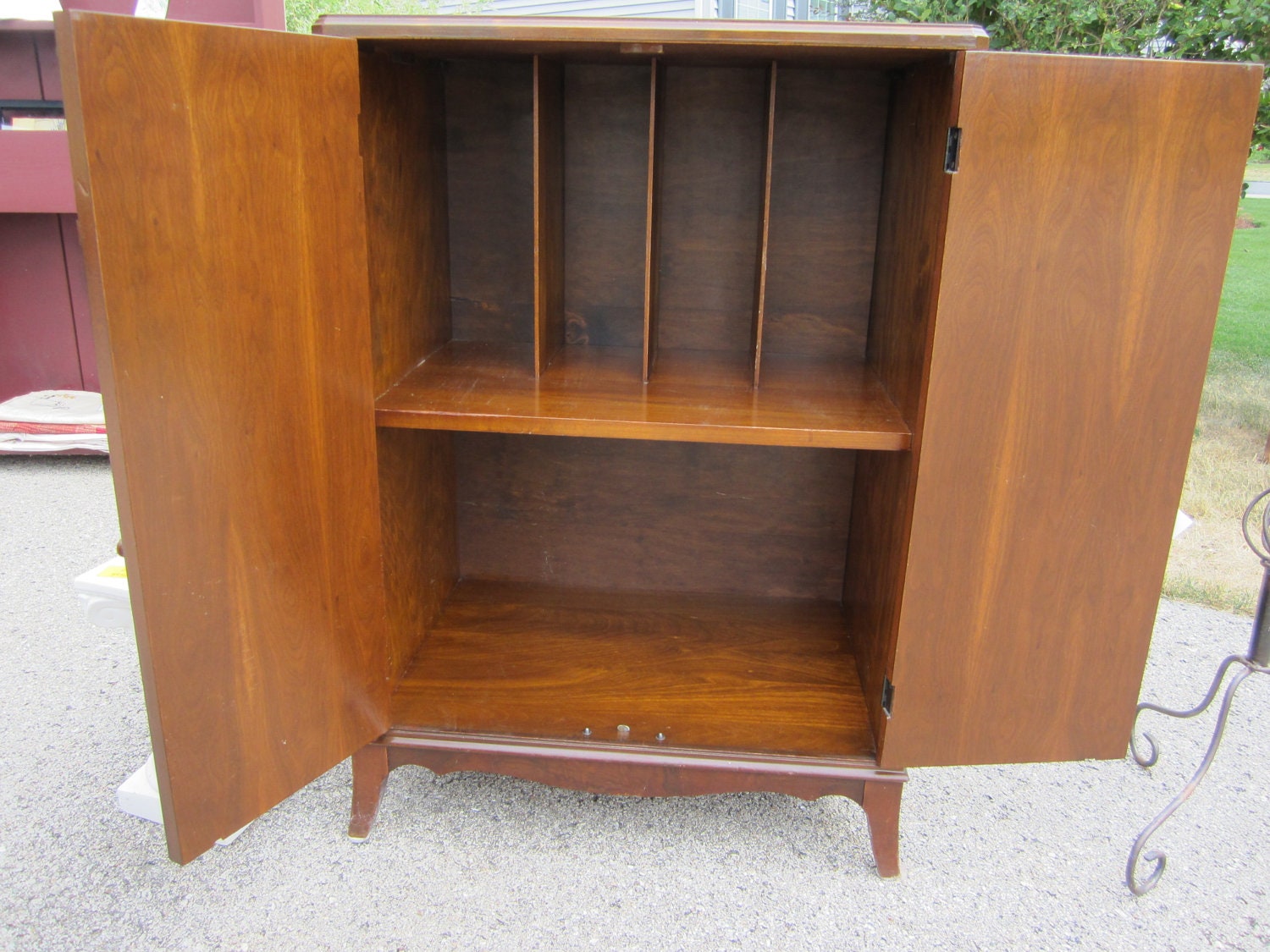 Antique record/media storage Etsy