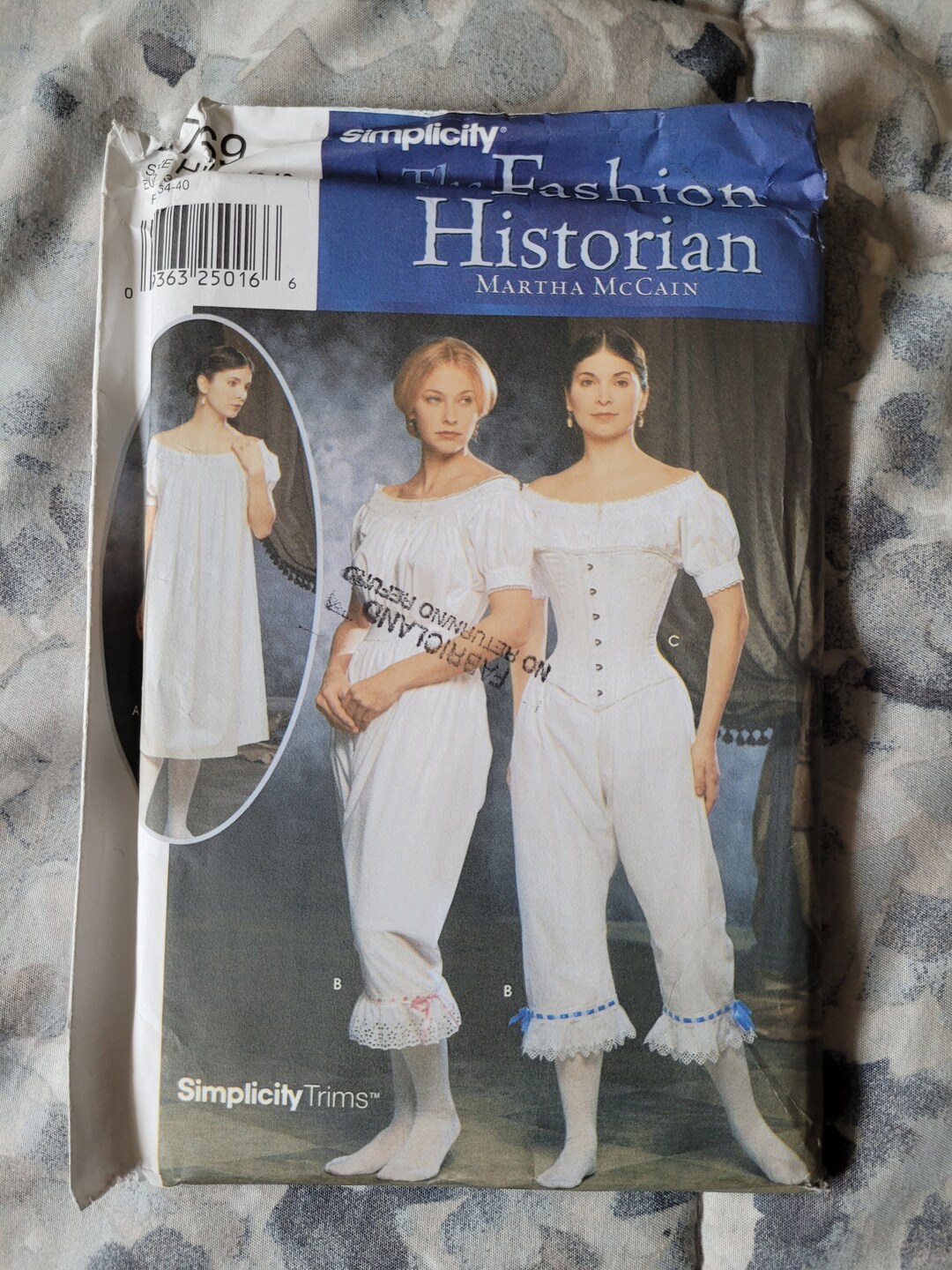 Pattern 9769 Uncut Simplicity Pattern 9769 Civil War Undergarments, the Fashion ...