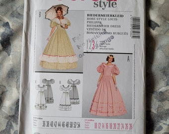 Burda 7466 sewing Pattern, Civil War Costume, Gone with the Wind, Southern Belle Uncut Out of Print,  costume pattern Size 10-28