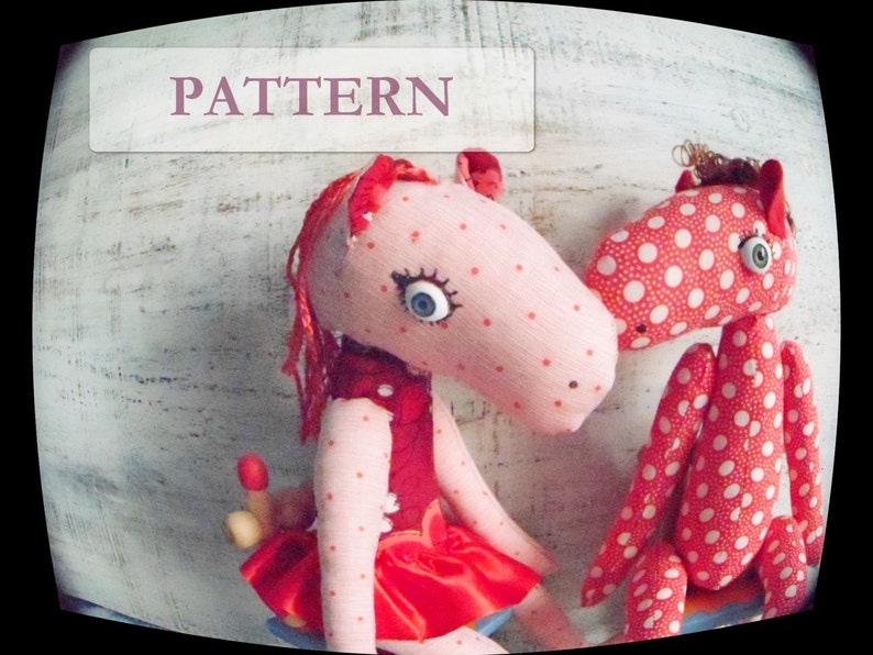 PATTERN for Soft Stuffed Horse Stuffed Toy 13 Inches Etsy