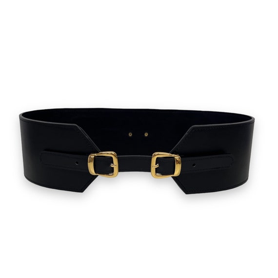 Wide Leather Belt Women , Statement Leather Belt, Waist  display picture 1