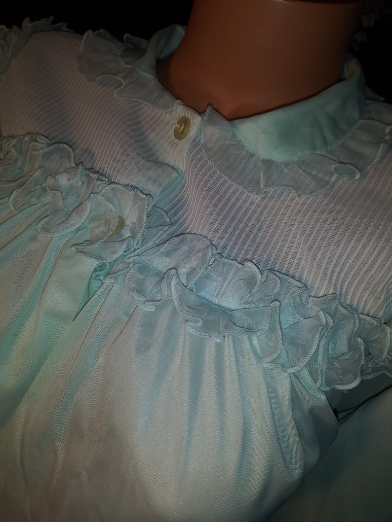 frilly dressing gown