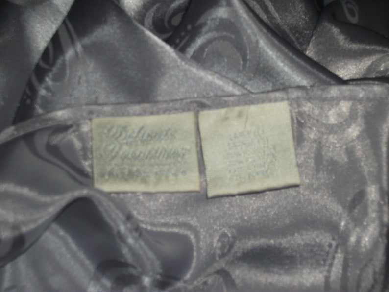 Vtg Satin Thin Babydoll Purple Thin oily Shiny Nightgown Nighty Lingerie L 42