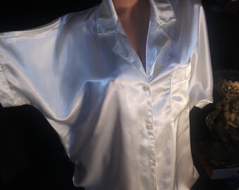 Sexy Satin Blouse - Etsy Hong Kong