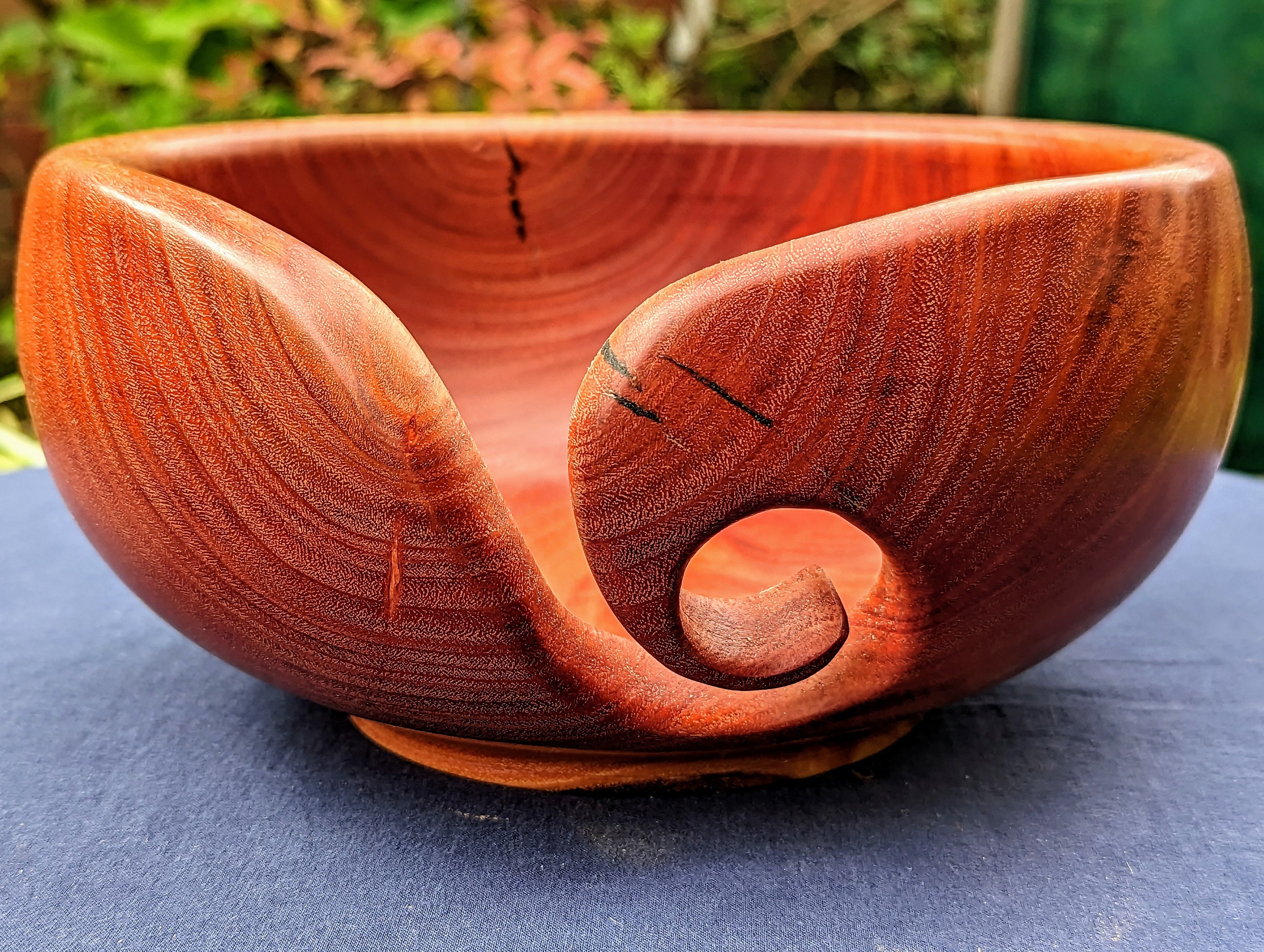 Handmade Olive Wood Yarn Bowl, Crochet Bowl, Knitting Bowl, Made of Olive  Wood, With Rich Grain, by Josef Woodturner 