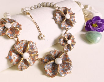 Declaración collar polímero arcilla mujer-regalos únicos para las mujeres